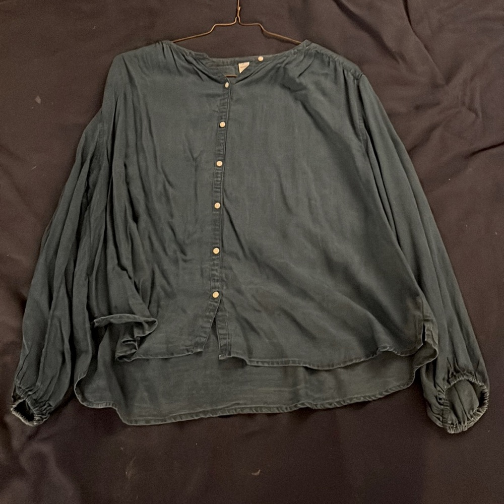 Old Navy Button-Down Denim Casual Long Sleeve Shirt